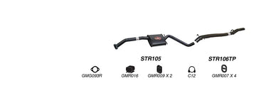 Redback Exhaust 2 1/2" Complete System for Holden Calais (09/1991 - 09/1997), Commodore (09/1991 - 08/1997) - Brixton 4x4 - Buy Online Now!